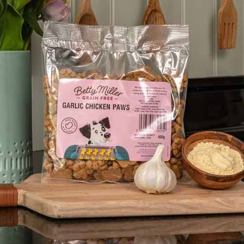 Betty Miller Grain Free Garlic Chicken paws